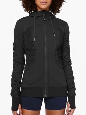 Lululemon Dance Studio Jacket III Black/Heathered Black Size 4